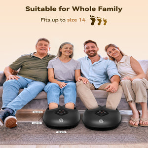 Comfier Foot Massager Comfier 2025 Upgrade Larger Foot Massager with Size 14, Shiatsu Feet Machine with Heat,Compression, Kneading &rolling,foot Massage for neuropathy,Plantar Fasciitis, Home or Office CF-5425