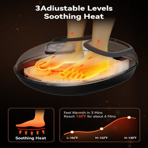 Comfier Foot Massager Comfier 2025 Upgrade Larger Foot Massager with Size 14, Shiatsu Feet Machine with Heat,Compression, Kneading &rolling,foot Massage for neuropathy,Plantar Fasciitis, Home or Office CF-5425