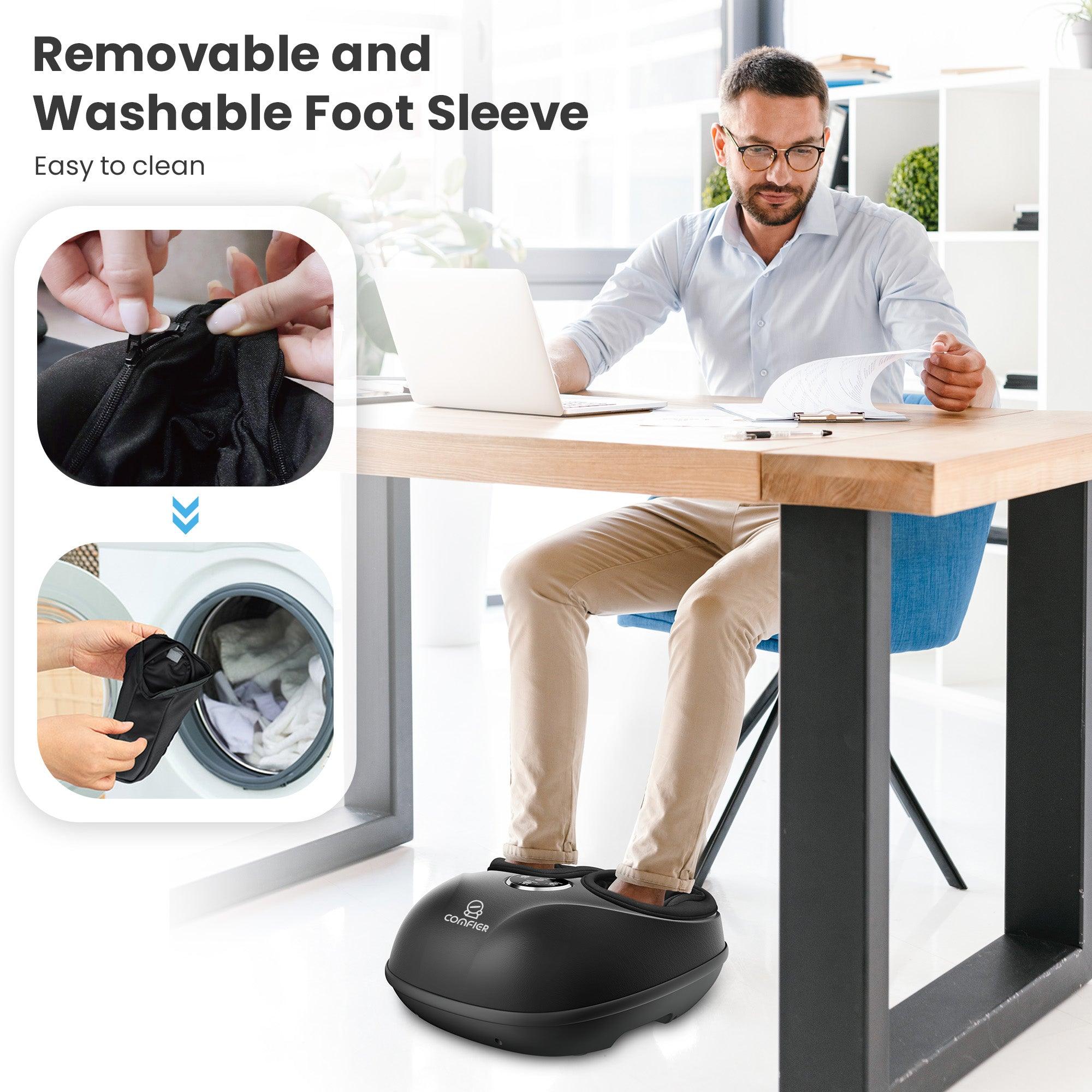 Comfier Foot Massager Comfier 2025 Upgraded Shiatsu Foot Massager Machine with Remote, Deep Kneading Feet Massager with Heat CF-5003RC