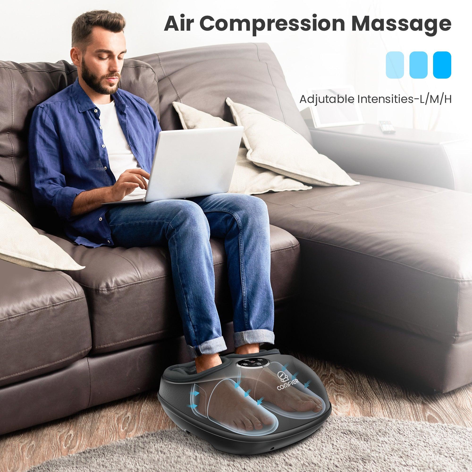 Comfier Foot Massager Comfier 2025 Upgraded Shiatsu Foot Massager Machine with Remote, Deep Kneading Feet Massager with Heat CF-5003RC