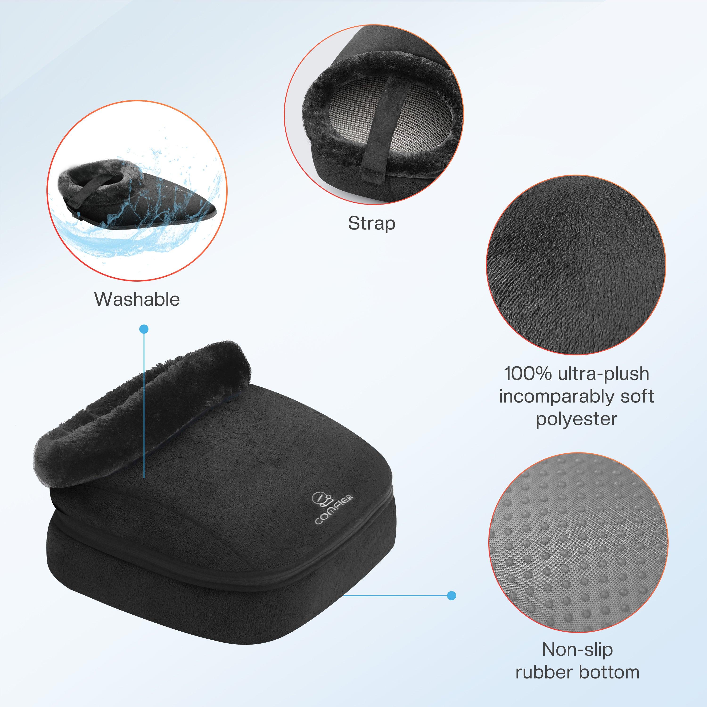 Comfier Foot Massager Comfier Foot Massager with Heat, Electric Foot Warmer for Women, Men, Shiatsu Feet Massager Machine for Plantar Fasciitis, 2-in-1 Foot & Back Massager, Foot Heater,Valentine's Day Gift CF-5202N