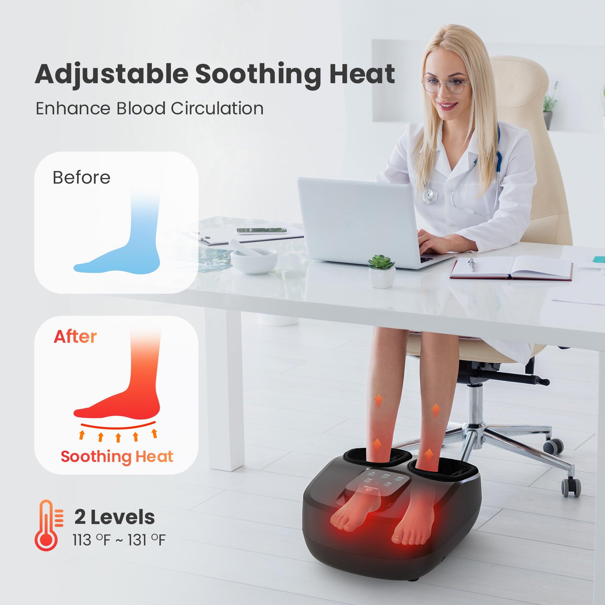 Comfier Foot Massager Comfier Shiatsu Deep Kneading Foot Massager with Remote Control CF-5250N