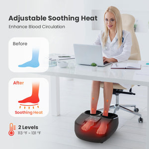 Comfier Foot Massager Comfier Shiatsu Deep Kneading Foot Massager with Remote Control CF-5250N
