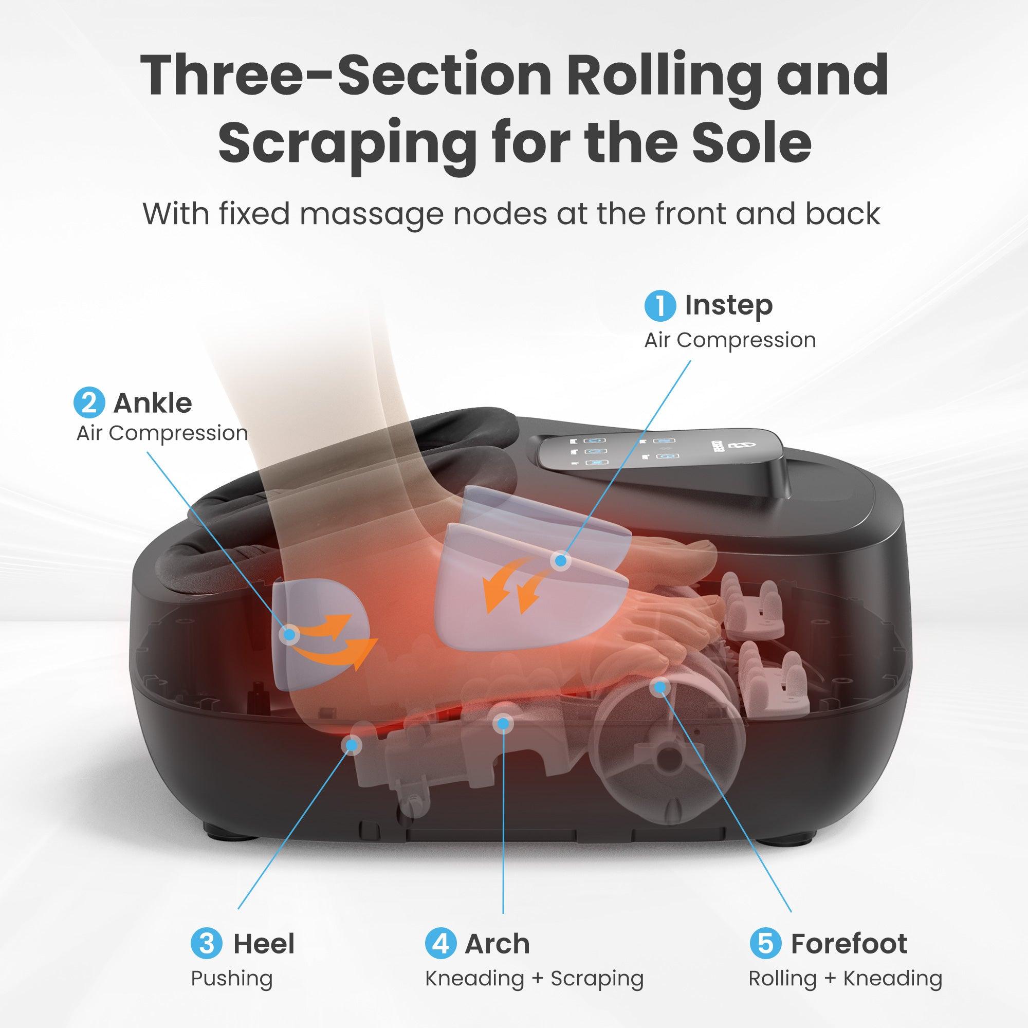 Comfier Foot Massager Comfier Shiatsu Deep Kneading Foot Massager with Remote Control CF-5250N