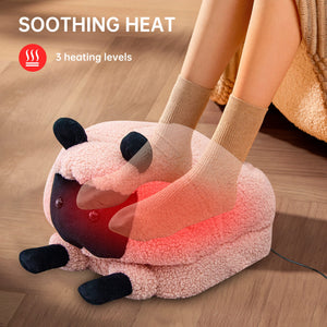 Comfier Foot Massager Comfier Shiatsu Foot Massager with Heat for Tired Foot Blood Circulation, Pink, Perfect Gift  CF-5403SWM