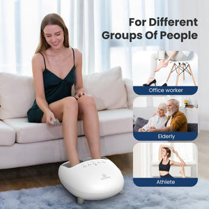 Comfier Foot Massager Comfier Shiatsu Foot Massager with Heat, Kneading and Vibration Massage Electric Heated Foot Massager, Up to size 14 CF- 5332