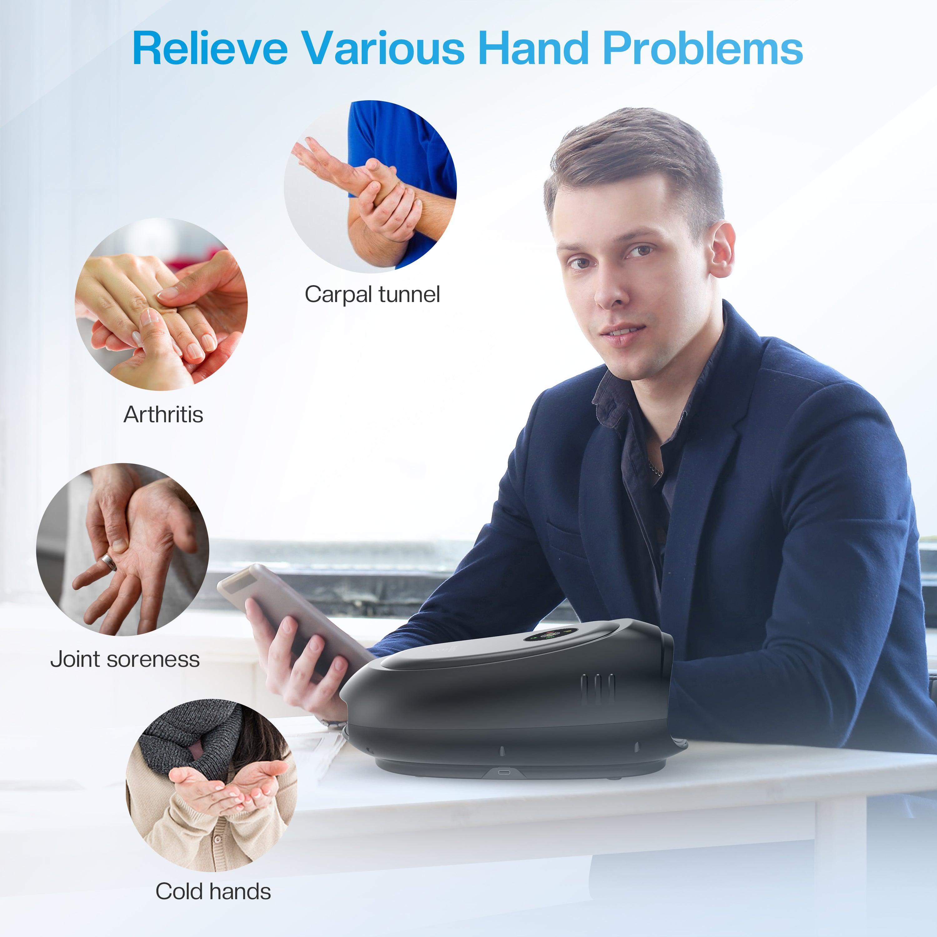 Wireless Hand Massager with APP Control, Hand Wrist Finger Massager - 4101 Wireless Hand Massager with APP Control, Hand Wrist Finger Massager - 4101