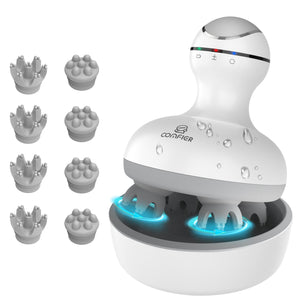 Comfier Head Massager Comfier Electric Scalp Massager Hair Growth, Cordless Head Massager Scalp Stress Relax, Waterproof Handheld Hair Scratcher with 84 Silicone Nodes CF-4902N