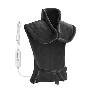 Comfier CF-H1822D black heating pad for back, neck and shoulder pain relief