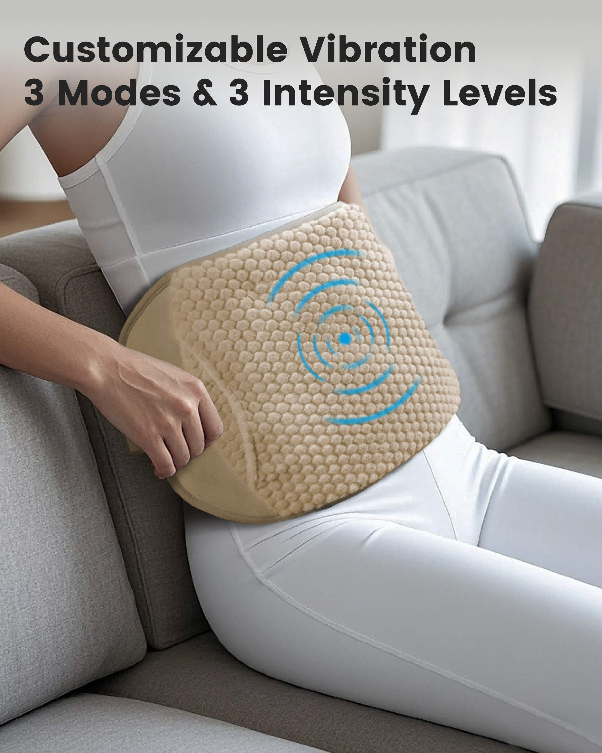 Comfier Heating Pad Comfier Heating Pad for Back Pain Relief, Heating Pad for Period Cramps with Auto Shut Off,Fast Heat Pad with 3 Vibration Modes, Hand-Warming Pocket & Extra-Large Size 61" CF-6413