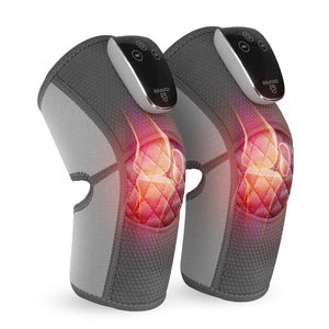 Comfier Knee Massager Comfier Cordless Knee Massager with Heat, Vibration Knee Brace Wrap for Arthritis Pain Relief, 3-in-1 Heating Pad for Knee Shoulder Elbow, Knee Warmer, Electric Knee Support Pad Sleeve (Pair Pack) CF-5321