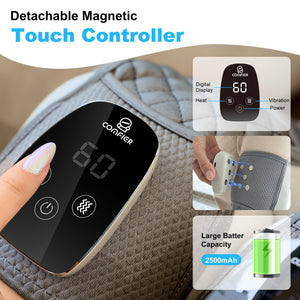 Comfier Knee Massager Comfier Cordless Knee Massager with Heat, Vibration Knee Brace Wrap for Arthritis Pain Relief, 3-in-1 Heating Pad for Knee Shoulder Elbow, Knee Warmer, Electric Knee Support Pad Sleeve (Pair Pack) CF-5321