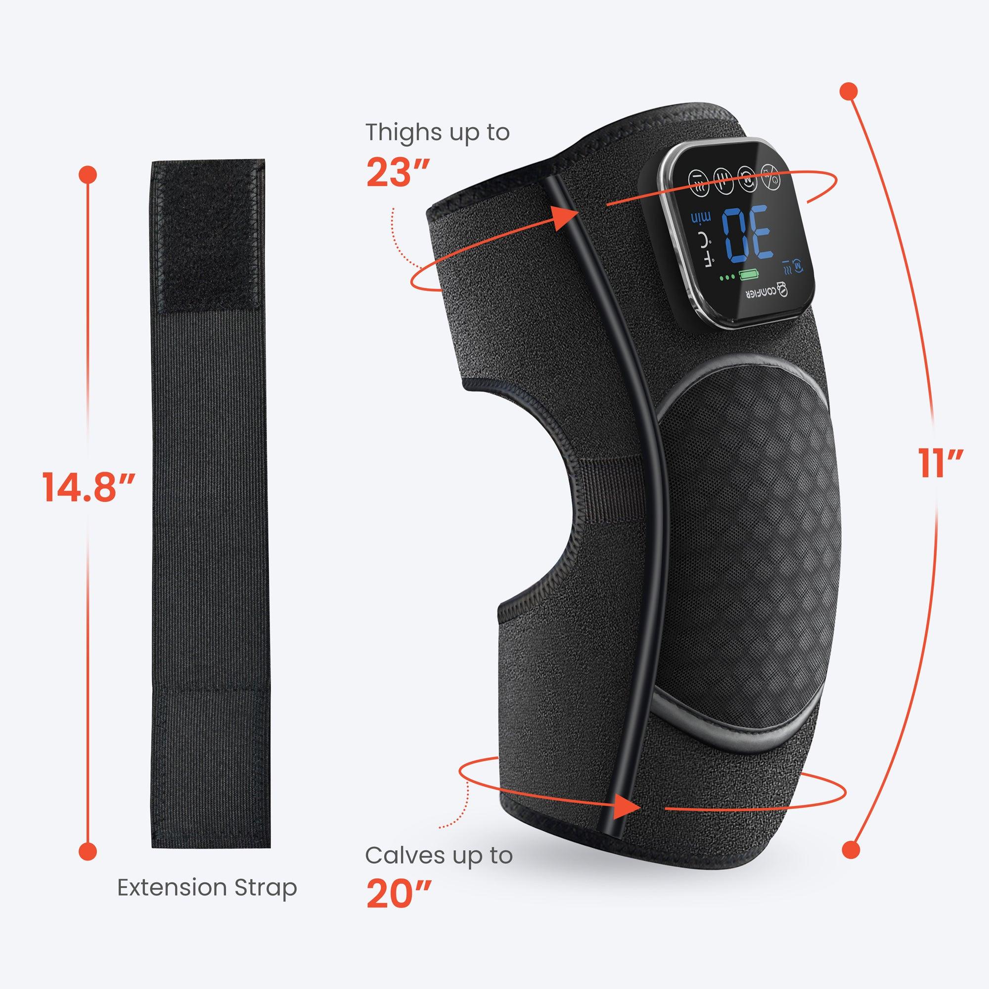 Comfier Knee Massager Comfier Heated Knee Brace for Arthritis, Cordless Knee Massager with Vibration, Heating Pad for Knee Shoulder Elbow, Electric Knee Support Brace Sleeve, Knee Warmer CF-5318C