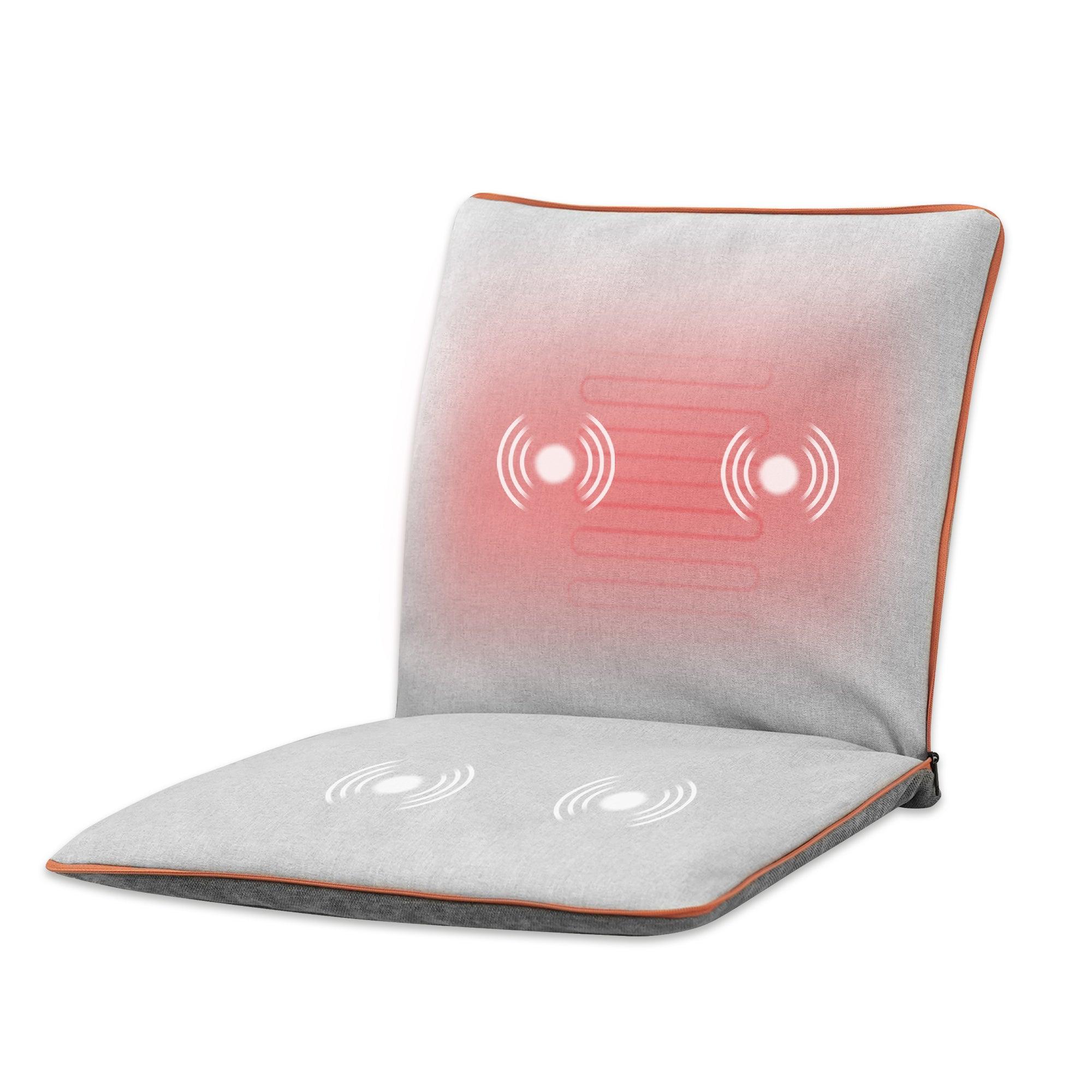 Comfier Lumbar Support & Massager CF-1230 With Vibration Comfier Heated Back Massage Pad Mat, Foldable Back Massage Chair Pad with Adjustable Intensity, Shiatsu Back Massager with Heat CF-1230