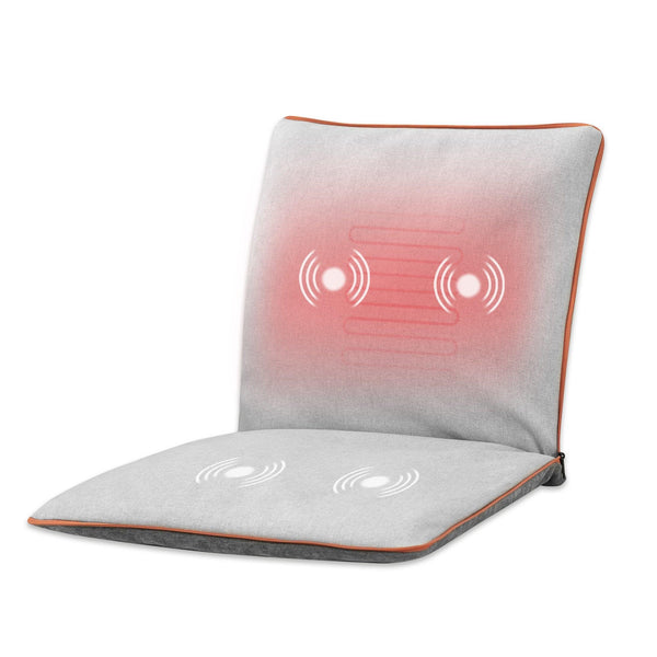 Comfier Lumbar Support & Massager CF-1230 With Vibration Comfier Heated Back Massage Pad Mat, Foldable Back Massage Chair Pad with Adjustable Intensity, Shiatsu Back Massager with Heat CF-1230