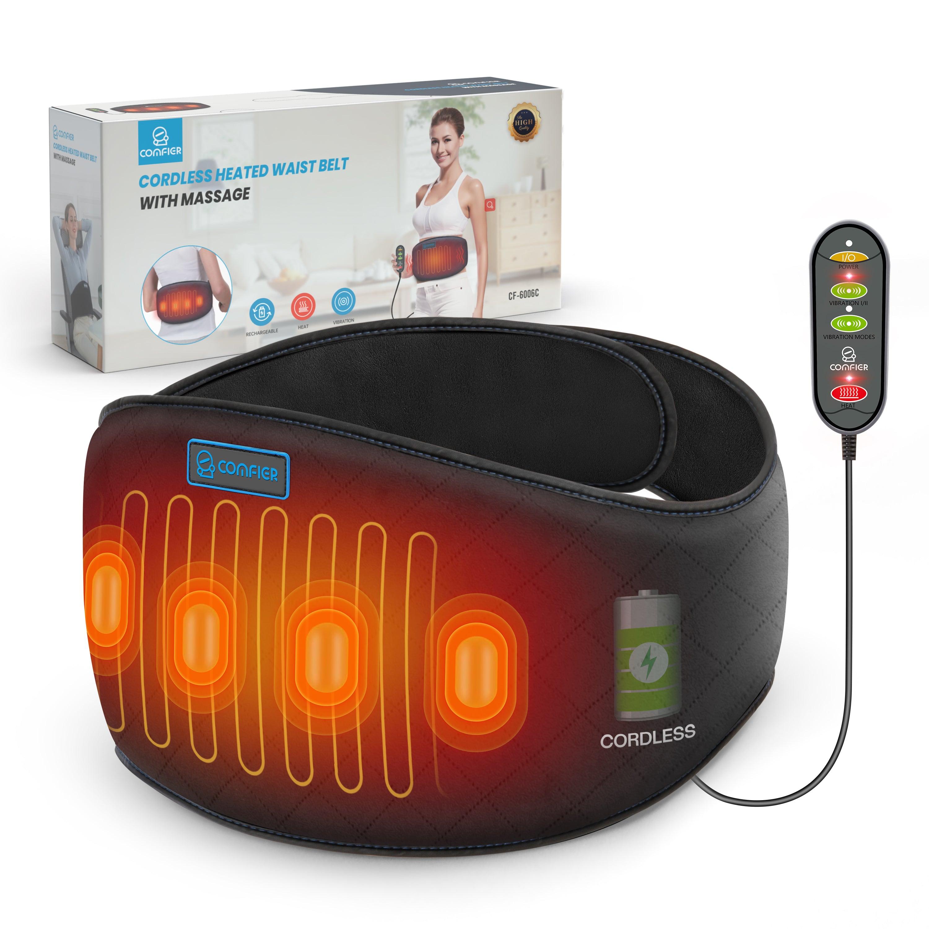 Comfier Lumbar Support & Massager Comfeir Cordless Heating Pad for Back Pain Relief with heat CF-6006