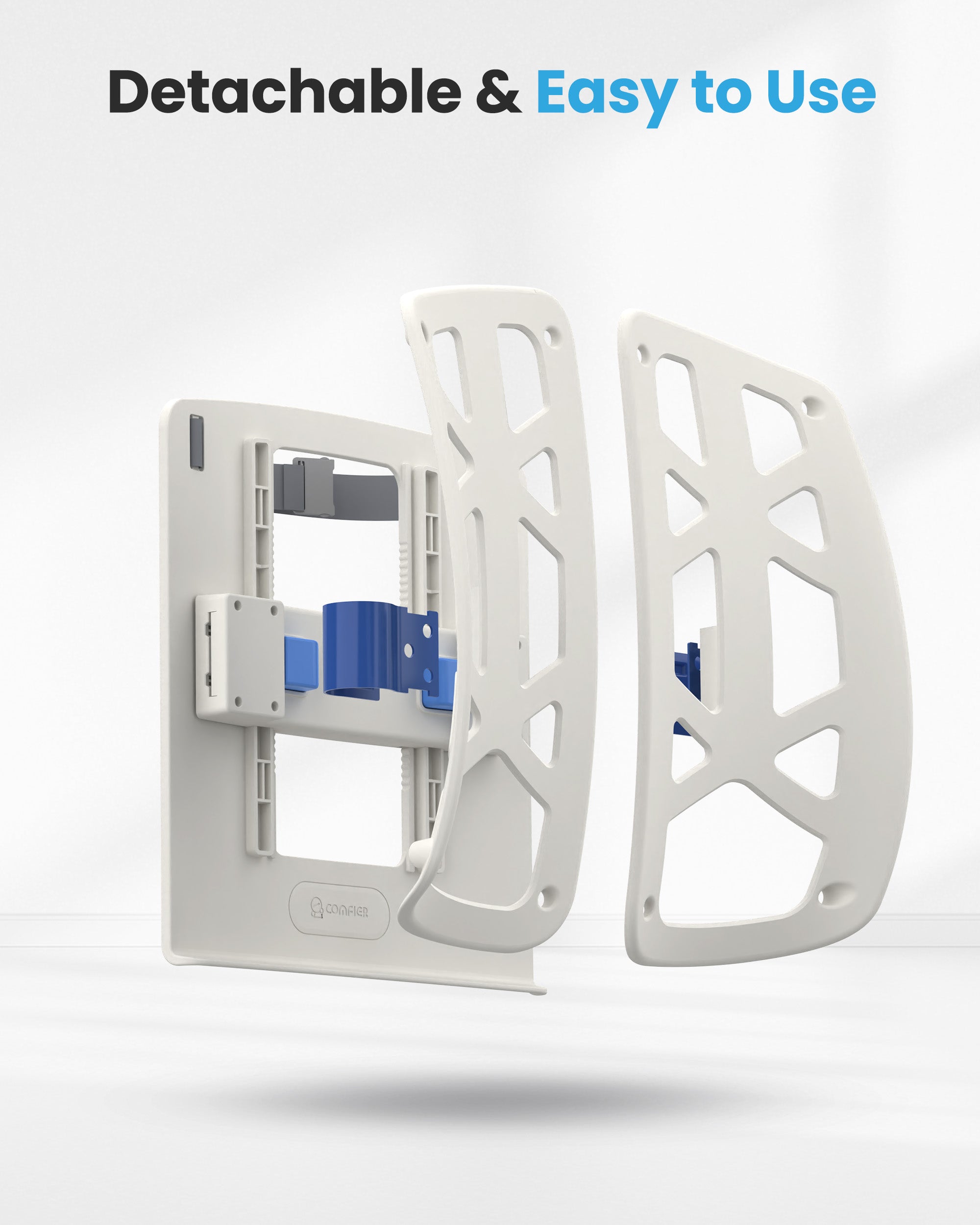 Comfier Lumbar Support & Massager Comfier Ergonomic Back Support for Office Chair, Lumbar Support with Up & Down Adjustment,Ergonomic Lumbar Support Pillow for Office Chair, Lumbar Pillow for Home & Office Desk Chairs CF-1313S