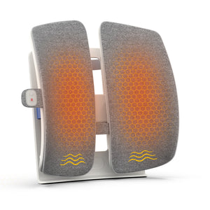 Comfier Lumbar Support & Massager Comfier Heated Lumbar Support Pillow with Vibration Massage, Back Support Cushion for Office Chair, Graphene Heating Chair Back Massager, Adjustable Height Up to 18.1 Inches CF-1313