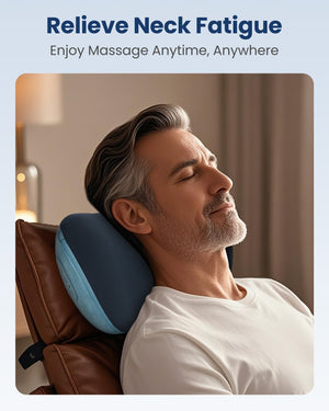 Comfier Lumbar Support & Massager Comfier Update Shiatsu Neck and Back Massager with Heat, Massage Pillow for Chair with 3D Kneading Deep Tissue,Muscle Pain Relief on Shoulders, Legs, Foot CF-6419