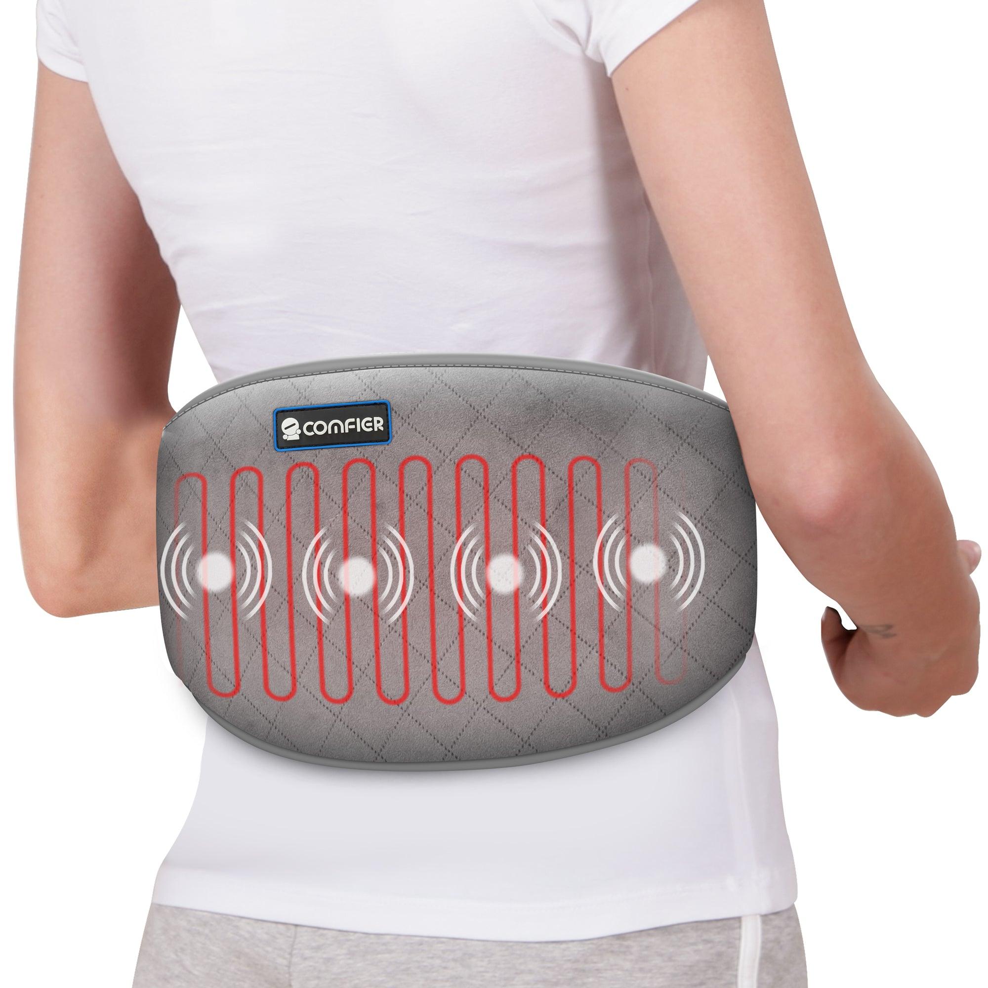 Comfier Lumbar Support & Massager Wired / Gray Comfeir Cordless Heating Pad for Back Pain Relief with heat CF-6006