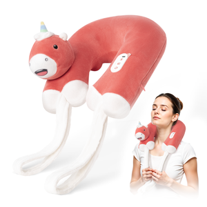 Comfier Neck Massager Comfier Neck Pillow for Traveling, Heated Travel Pillow with Kneading Massage, Neck Massager Pillow with Cute Unicorn Shape,Travel Neck Pillow for Airplane, Office, Home CF-6407