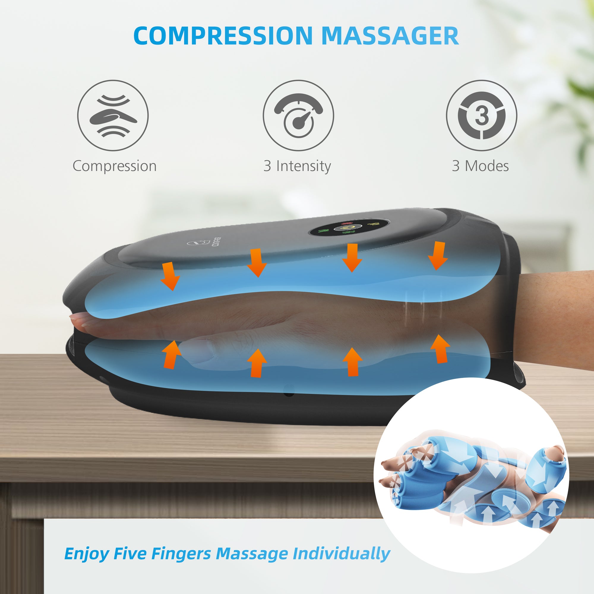 COMFIER Back Massager with Heat, App Control Vibration Massage
