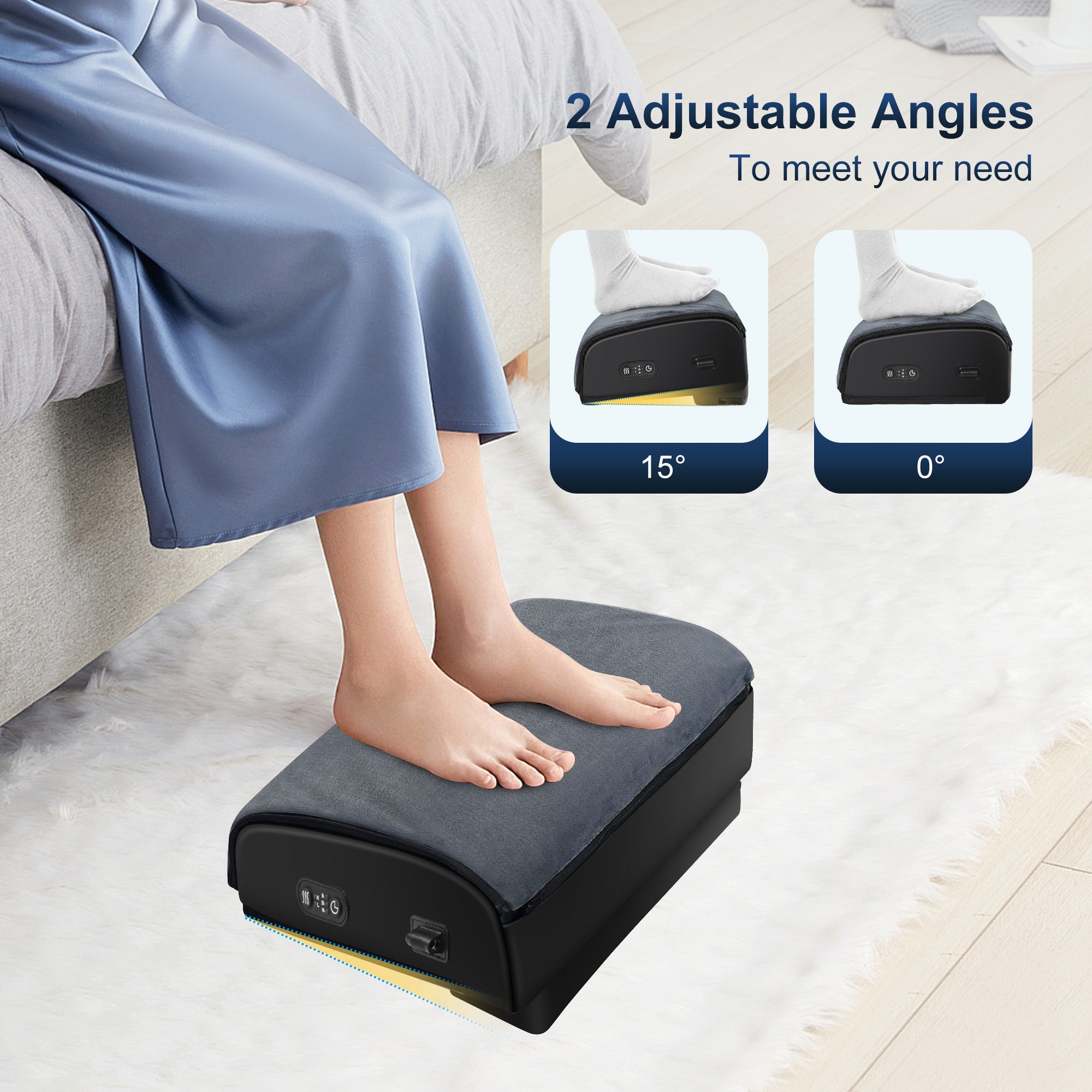 Foot Rest Under Desk, Ergonomic Footrest Cushion Pillow Stools With  High-density