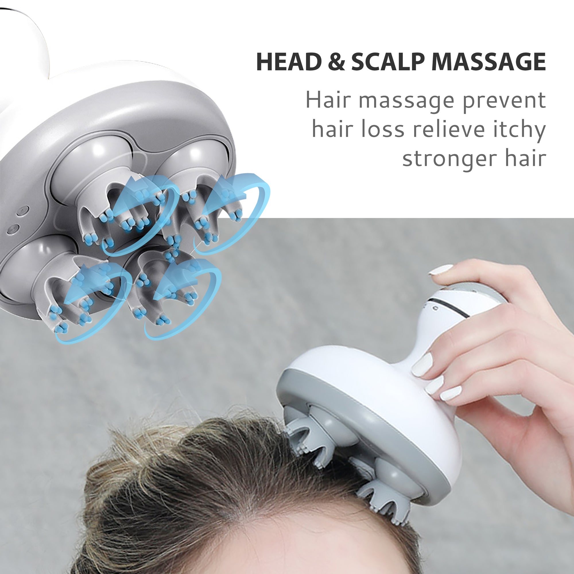 Comfier Cordless Hair Scalp Massager,head massager for Hair Growth, Deep Clean and Stress Relax - 4902