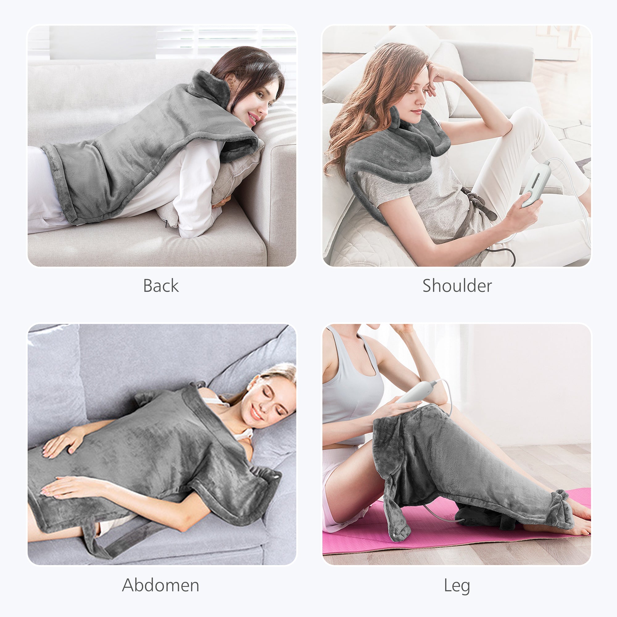 Comfier Soft Flannel Fast Heating Pads for Neck and Shoulders - H1822D