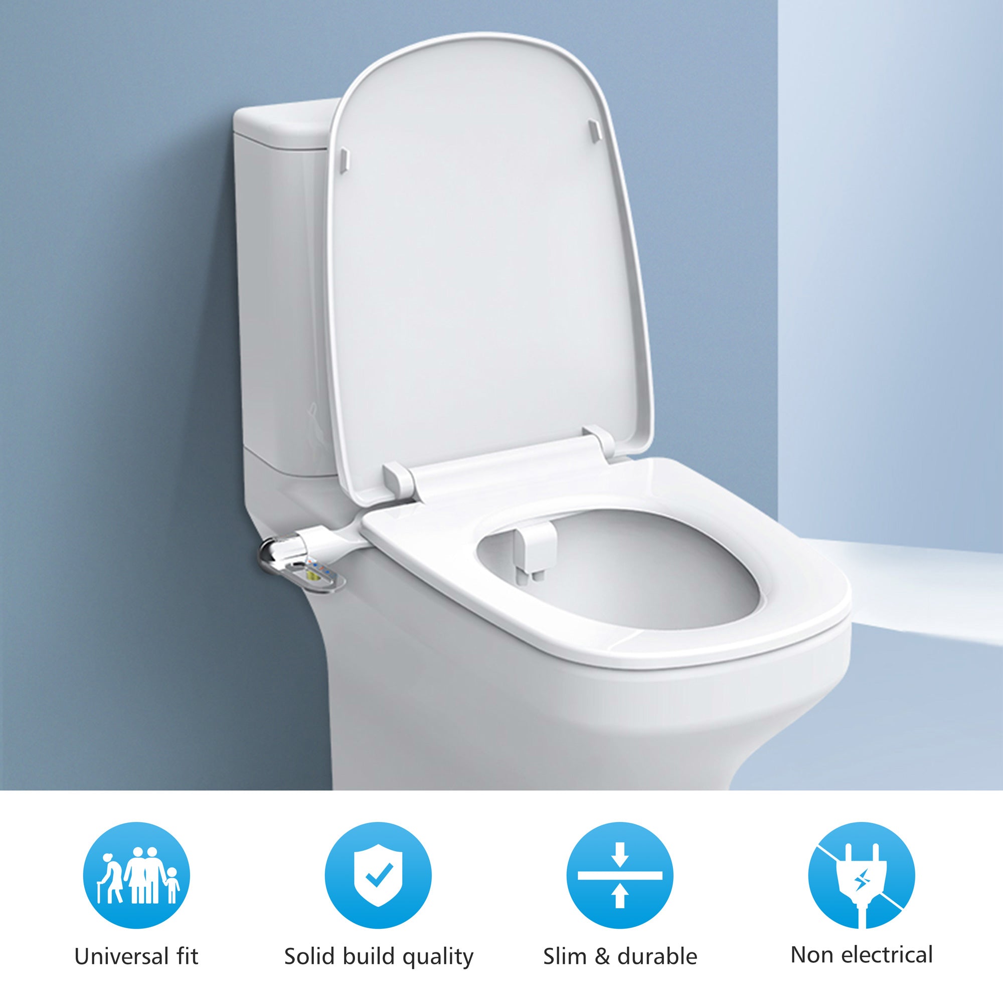 COMFIER Bidet Attachment for Toilet Seat,Fresh Water Sprayer --BD-2202