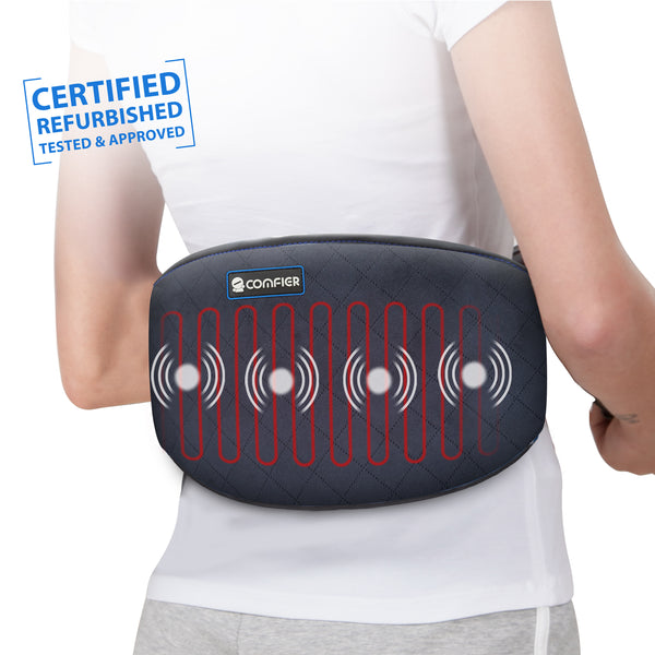Certified Refurbished - Comfier Heating Pad for Back Pain - Heat Belly Wrap Belt with Vibration Massage for Abdominal,Cramps Arthritic Pain Relief - 6006N-USED