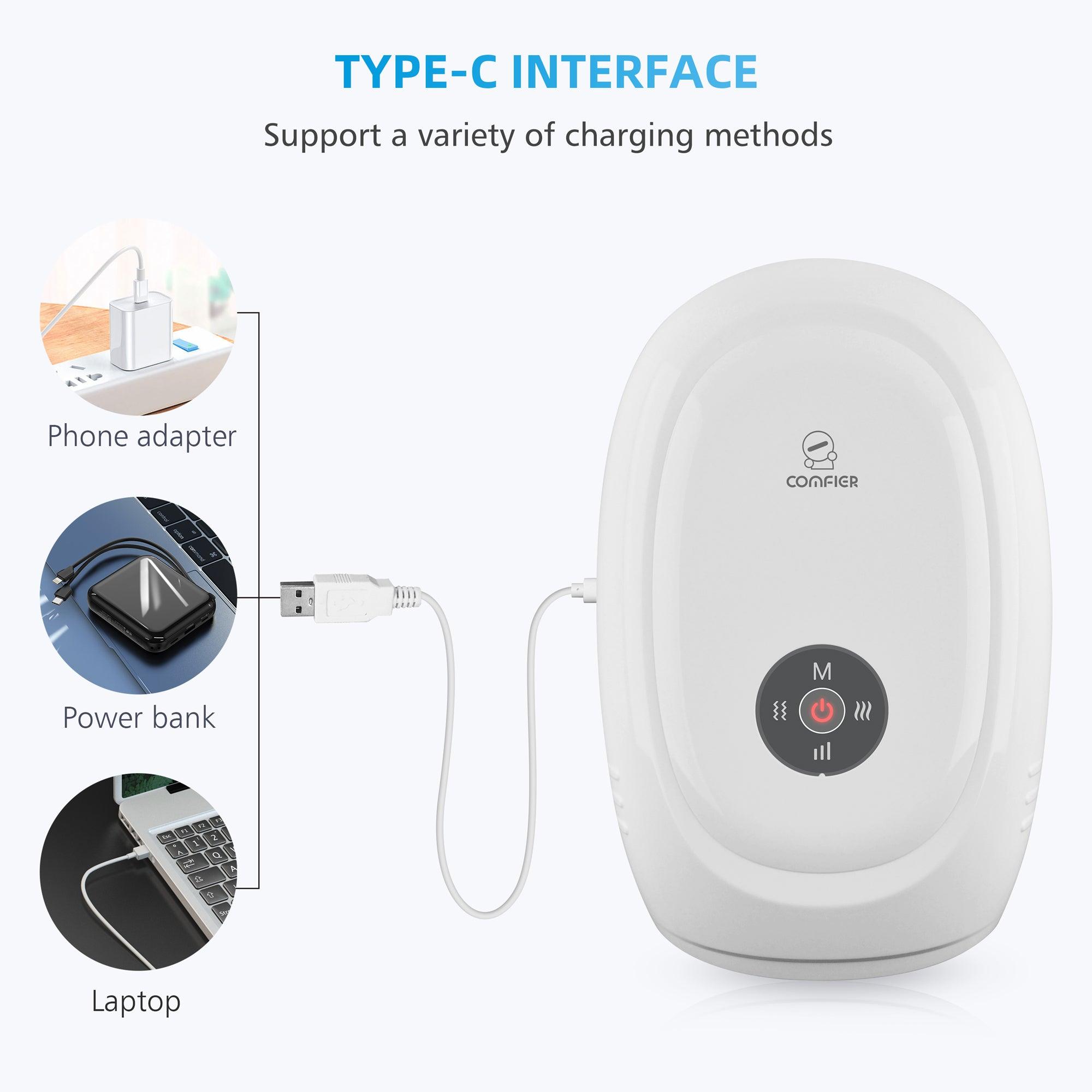 Comfier Cordless Hand Massager with Heat,Compression & Vibration,Massage machine for Hands with APP Control - 4101APP