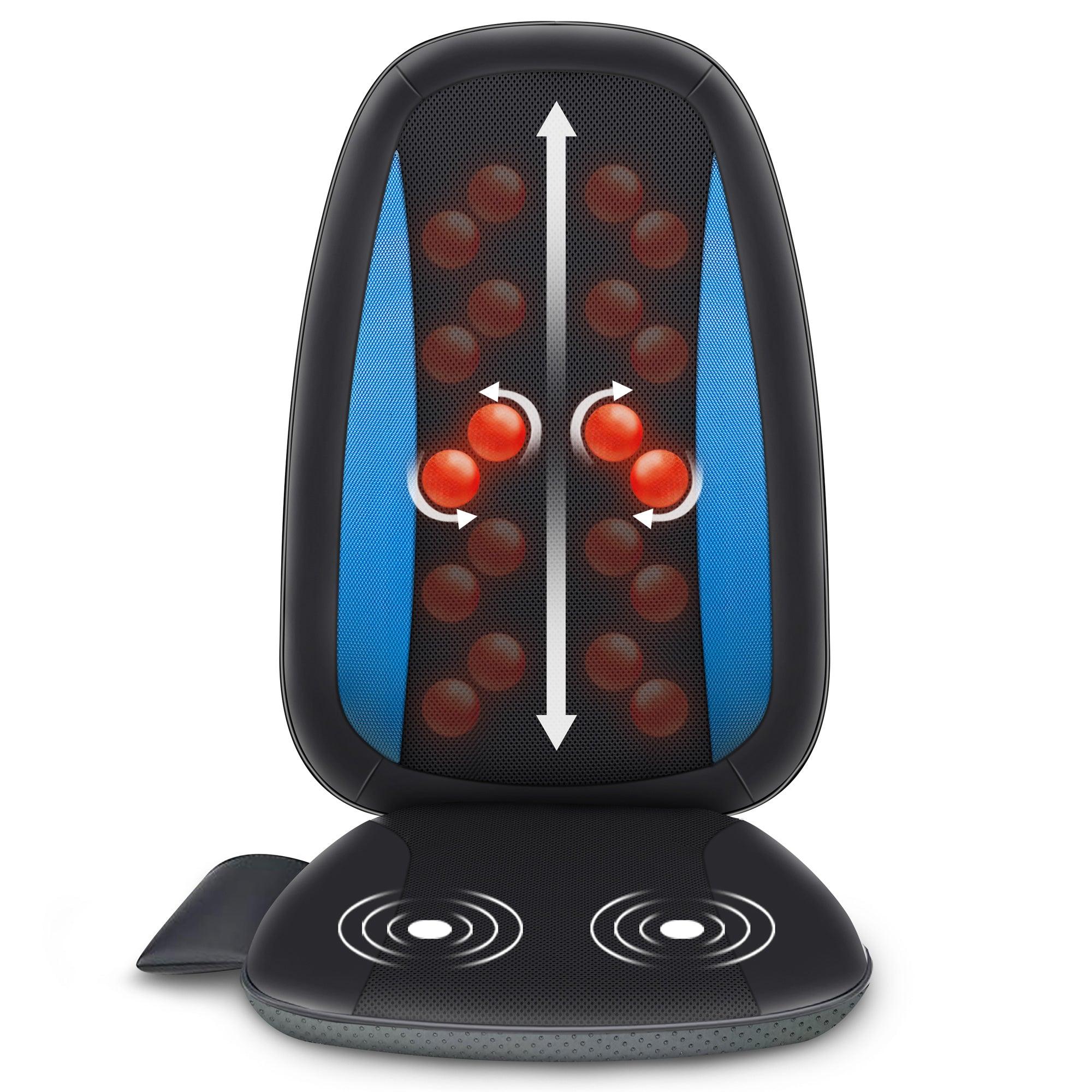 Comfier Back Massager Blue Comfier Shiatsu Back Massager with Heat, Deep Tissue Kneading Massage Seat Cushion CF-2606