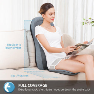 Comfier Back Massager Comfier 2D/3D Shiatsu Full Back Massage Seat Cushion with Heat CF-2913