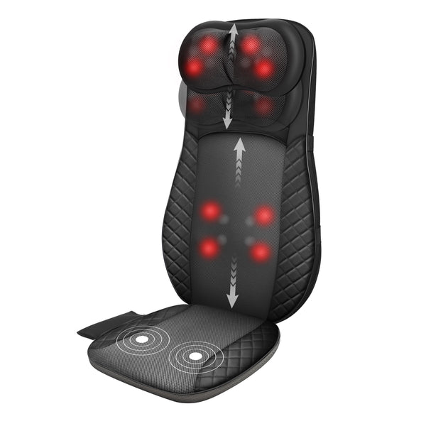 Comfier Back Massager Comfier Massage pillow for neck and back with heat, Shiatsu & vibration massage with full body CF-2118