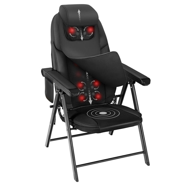 Comfier Back Massager Comfier Portable Folding Massage Chair-Shiatsu Neck and Back Massager with Heat CF-9202