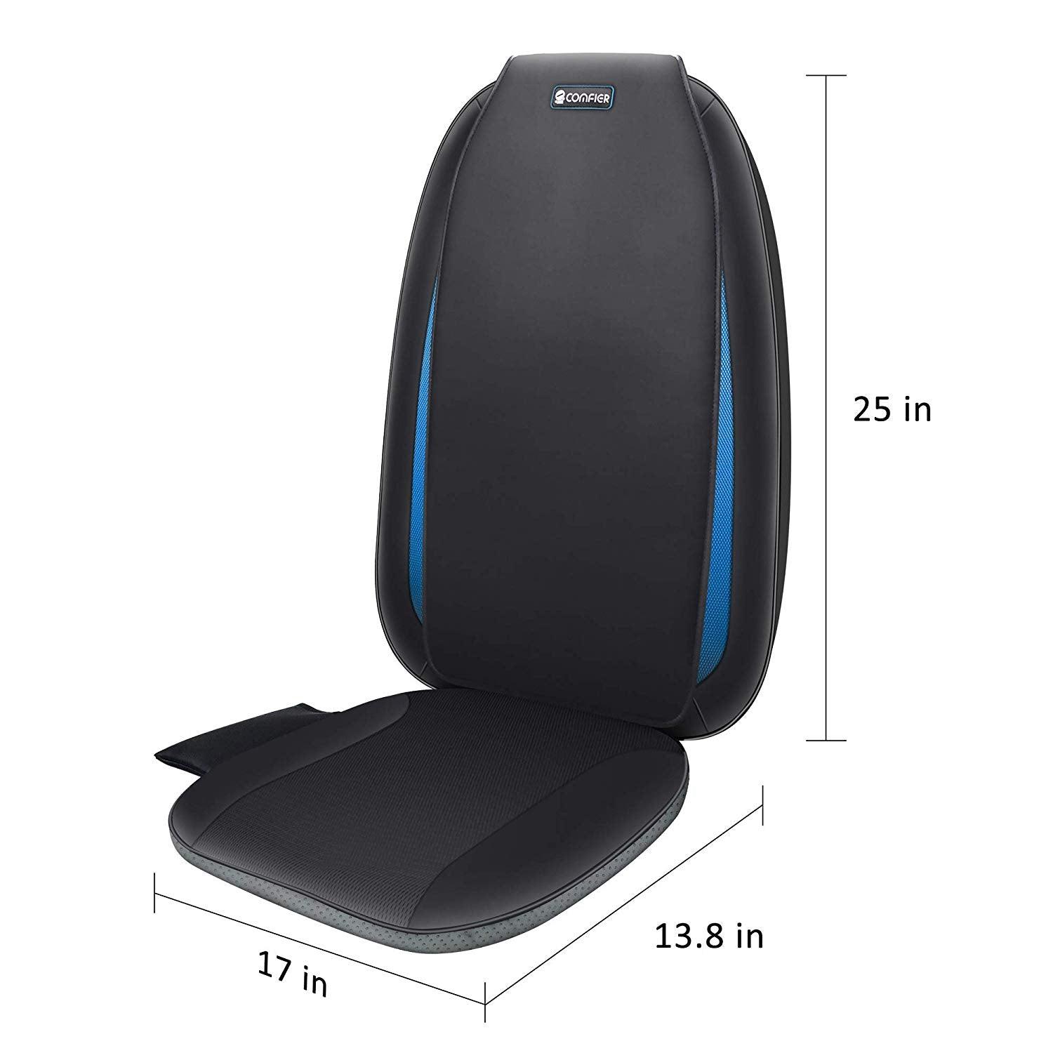 Comfier Back Massager Comfier Shiatsu Back Massager with Heat, Deep Tissue Kneading Massage Seat Cushion CF-2606