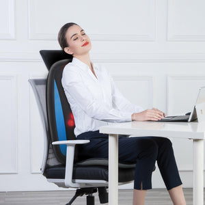 Comfier Back Massager Comfier Shiatsu Back Massager with Heat,Deep Tissue Kneading Massage Seat Cushion CF-2606MC