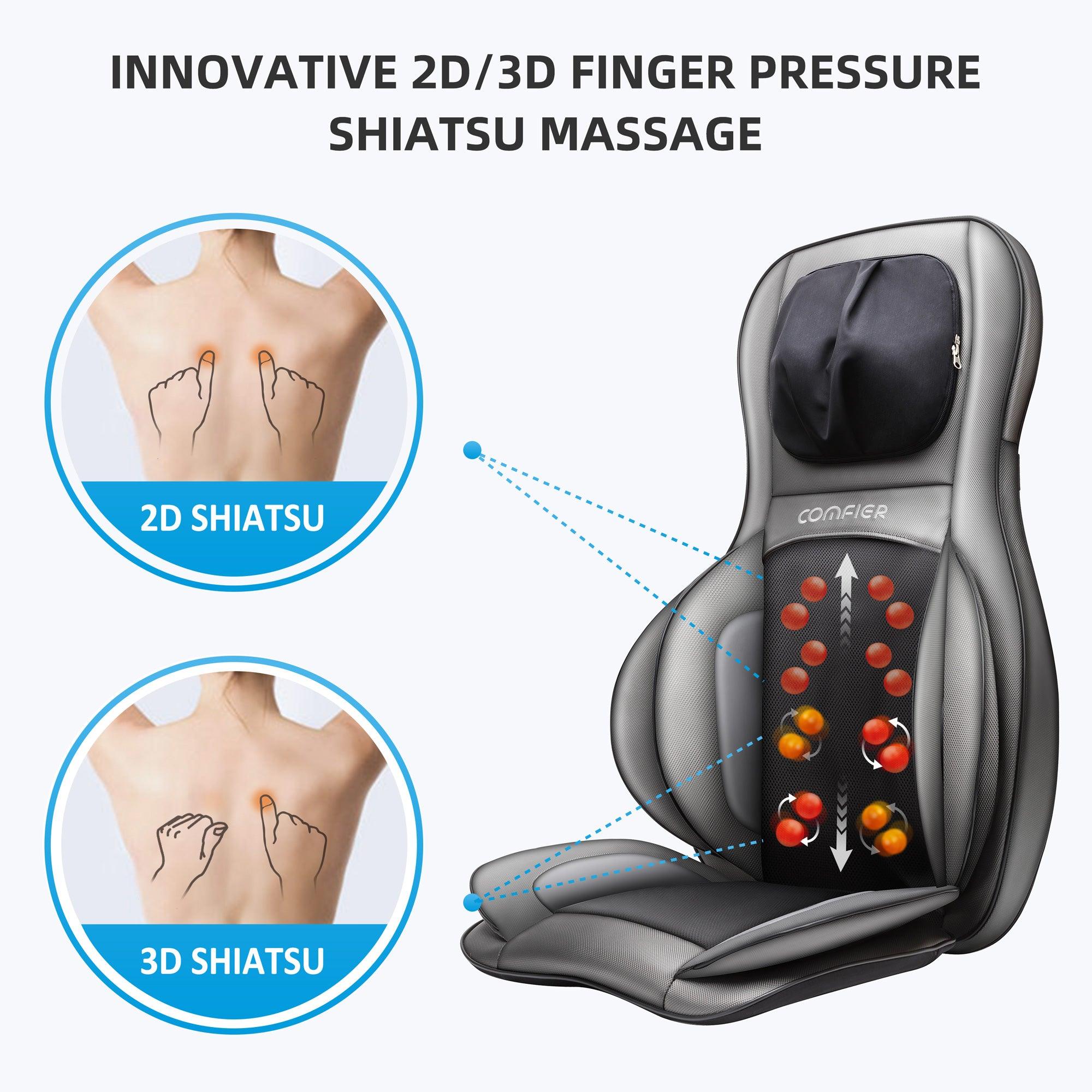 Comfier Shiatsu Back Massager Shiatsu Car Seat Massager COMFIER