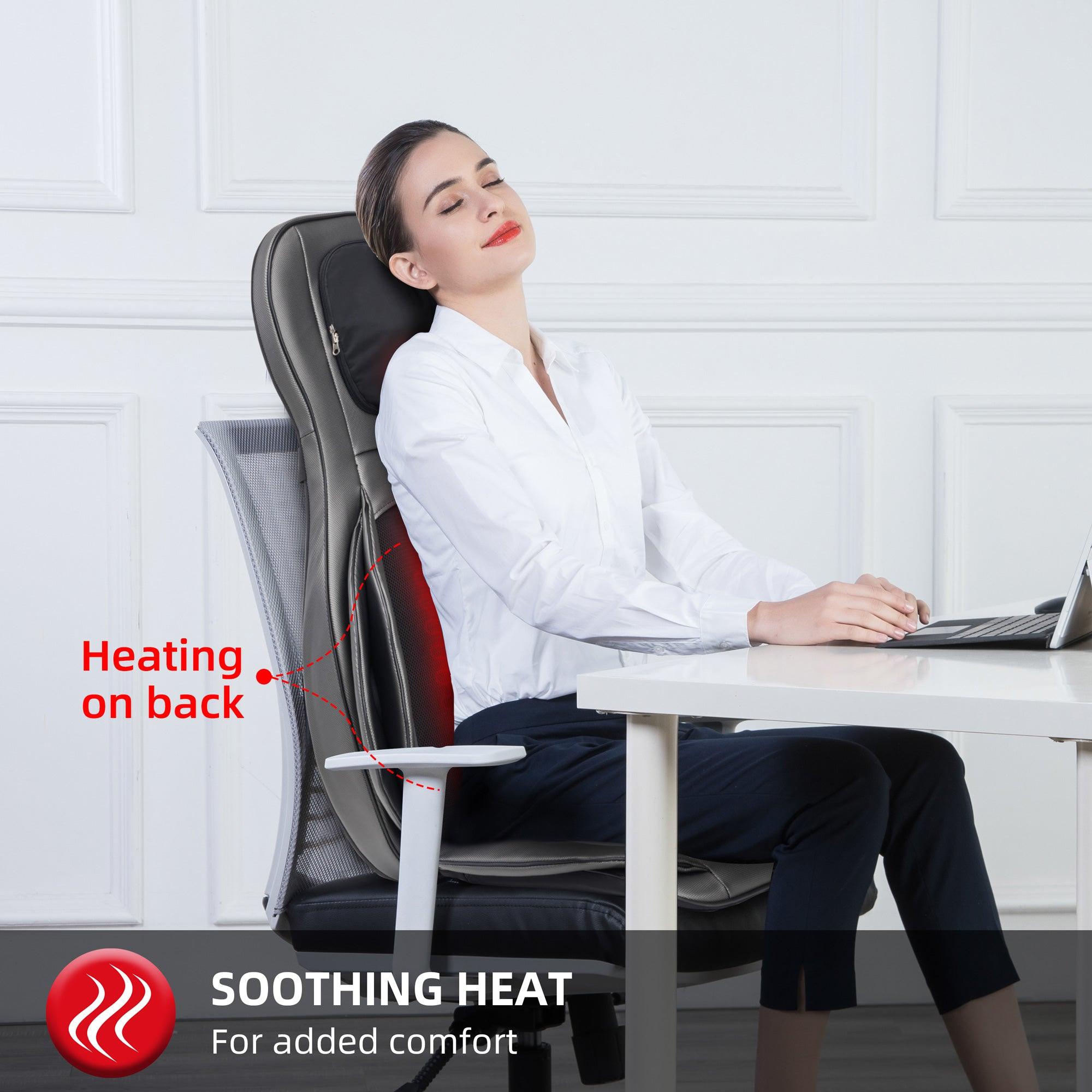 Comfier Back Massager Comfier Shiatsu Neck & Back Massager, 2D/3D Kneading Massage Chair Pad, APP Remote 2309-APP