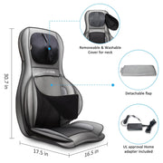 Comfier Back Massager Comfier Shiatsu Neck & Back Massager, 2D/3D Kneading Massage Chair Pad, APP Remote 2309-APP