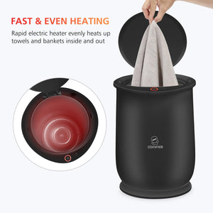 Comfier Bathroom Accessories Comfier Large Towel Warmer, Gifts for Her,Him, Towel Warmers for Bathroom(Black) CF-E1819NB