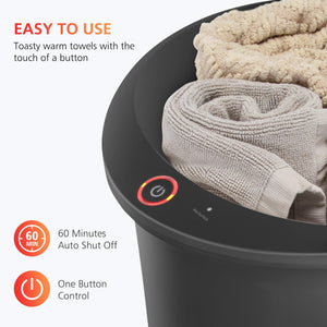 Comfier Bathroom Accessories Comfier Large Towel Warmer, Gifts for Her,Him, Towel Warmers for Bathroom(Black) CF-E1819NB