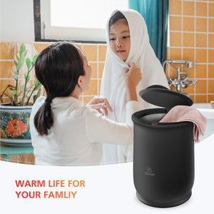 Comfier Bathroom Accessories Comfier Large Towel Warmer, Gifts for Her,Him, Towel Warmers for Bathroom(Black) CF-E1819NB