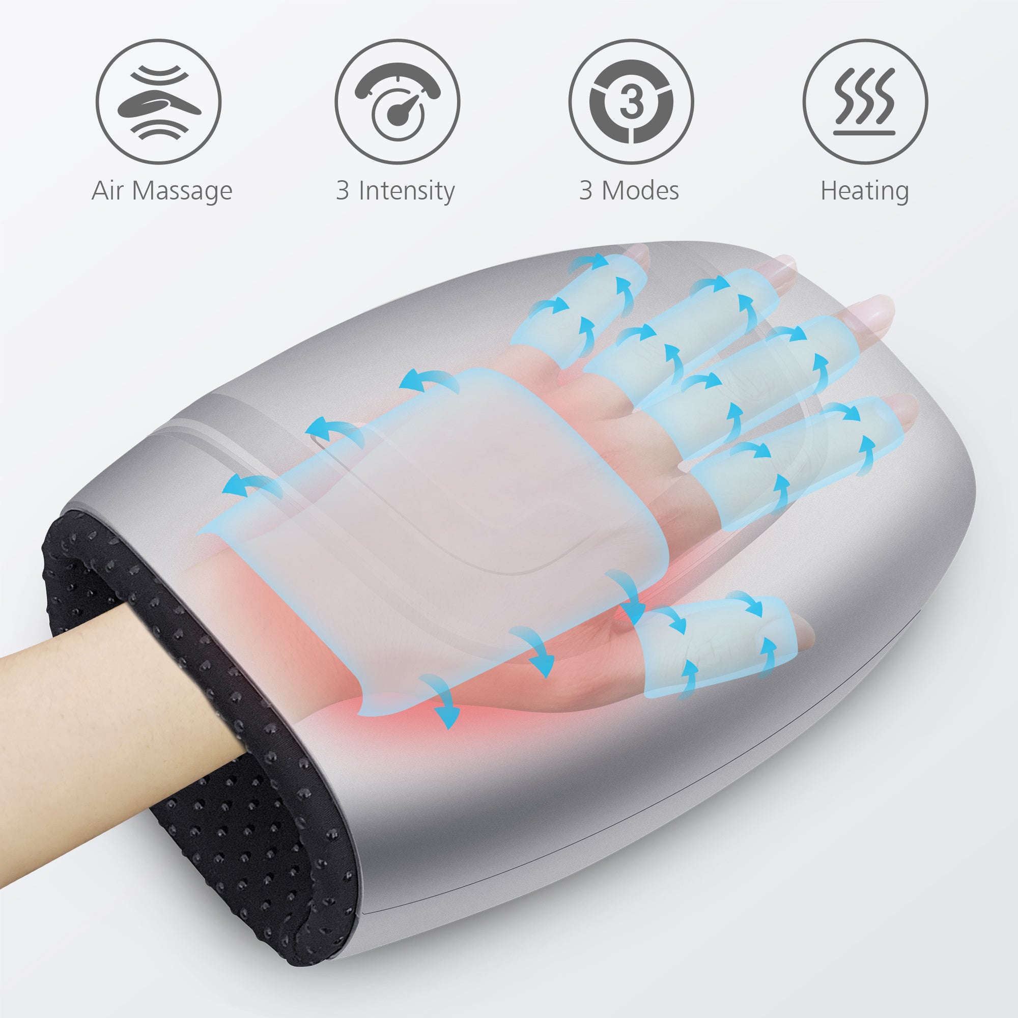 Comfier Comfier Cordless Hand Massager with Heat & Compression for Arthritis and Carpal Tunnel - 4807