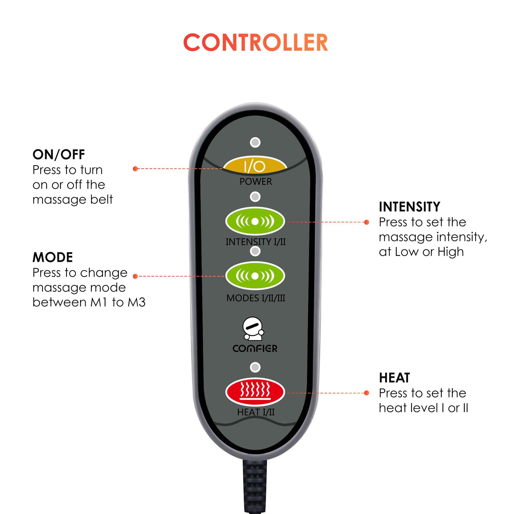Comfier Comfier Heating Pad for Back Pain ,Cramps Arthritic Pain Relief CF-6006NG Grey