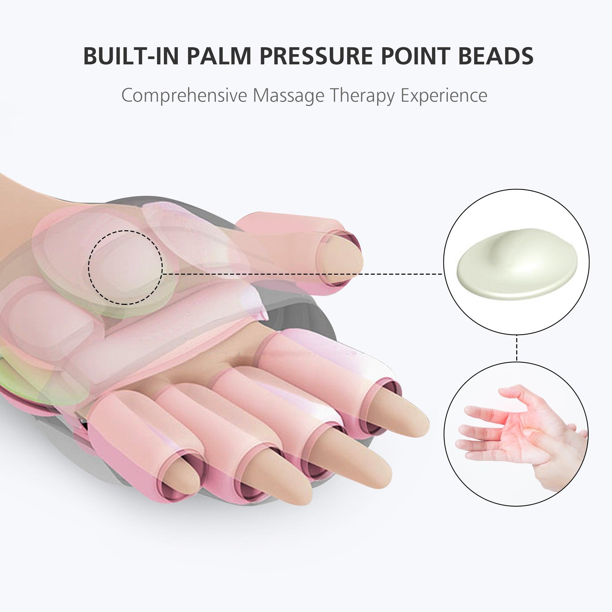 Comfier Comfier Rechargeable Hand Massager Machine with Heat for Carpal Tunnel hand pain relief(Black) - 4803B
