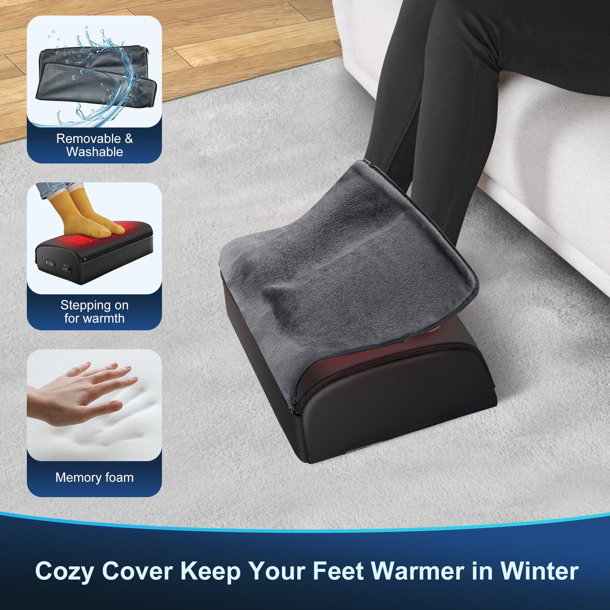 Office Foot Heater: Removable & Washable Cover