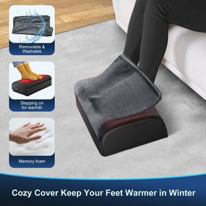 Office Foot Heater: Removable & Washable Cover
