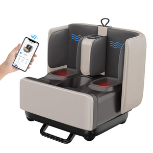 Comfier Foot Massager COMFIER 2in1 Foot and Calf Massager & Ottoman Foot Rest with APP Control CF-5001S-APP